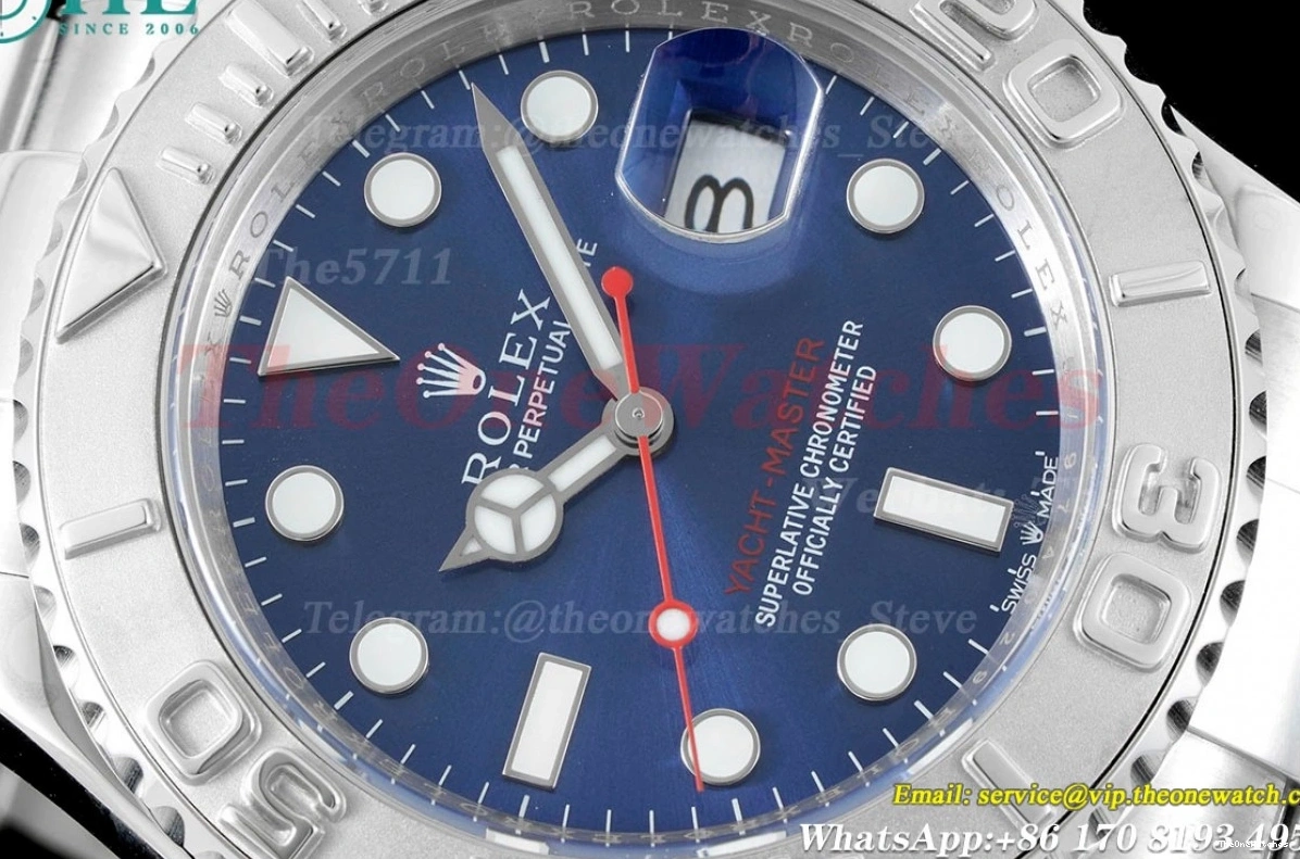 126622 CSF SS Yacht-Master SS 40mm Blue Dot VR3235 0310